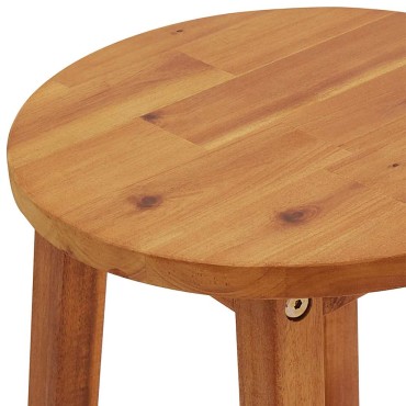 vidaXL Σκαμπό Μπαρ 4 τεμ. από Μασίφ Ξύλο Ακακίας 34x34x76cm