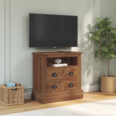 vidaXL Ντουλάπι αποθήκευσης Φυσικό 60x30x60cm Στερεό Ξύλο Τίκ 1 τεμ.
