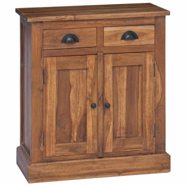 vidaXL Ντουλάπι αποθήκευσης Φυσικό 65x30x75cm Στερεό Ξύλο Τίκ 1 τεμ.