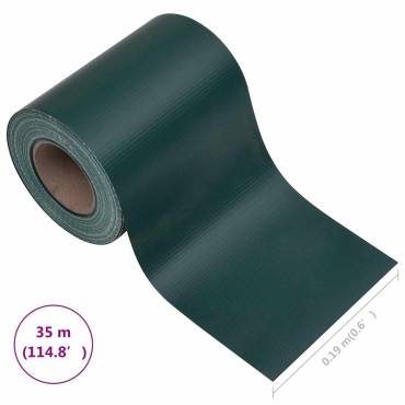 vidaXL Περίφραξη Προστατευτική Πράσινη Ματ 35x0,19 μ. από PVC