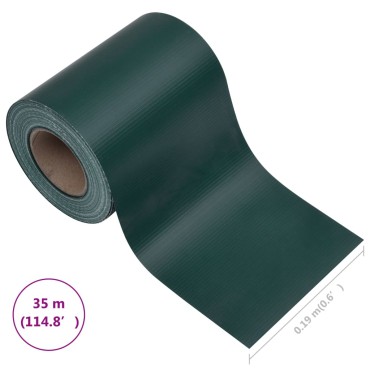 vidaXL Περίφραξη Προστατευτική Πράσινη Ματ 35x0,19 μ. από PVC