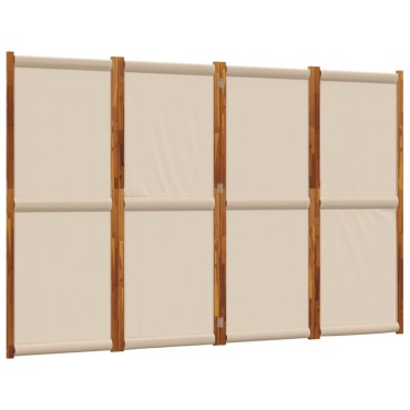 vidaXL Διαχωριστικό Δωματίου με 4 Πάνελ Taupe 280x180cm 1 τεμ.