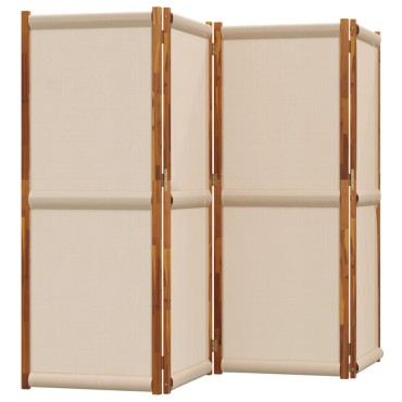 vidaXL Διαχωριστικό Δωματίου με 4 Πάνελ Taupe 280x180cm 1 τεμ.