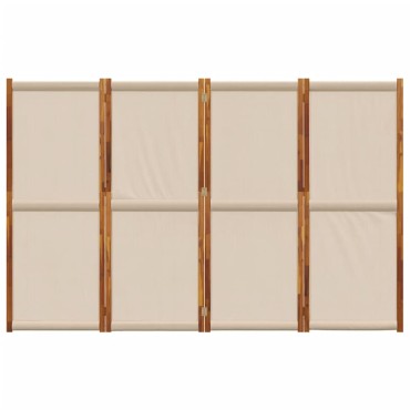 vidaXL Διαχωριστικό Δωματίου με 4 Πάνελ Taupe 280x180cm 1 τεμ.