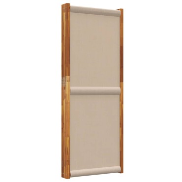 vidaXL Διαχωριστικό Δωματίου με 4 Πάνελ Taupe 280x180cm 1 τεμ.