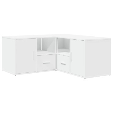 vidaXL Ντουλάπι Γωνιακό Λευκό 160x40x45cm από Επεξ. Ξύλο 1 τεμ.