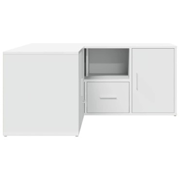 vidaXL Ντουλάπι Γωνιακό Λευκό 160x40x45cm από Επεξ. Ξύλο 1 τεμ.