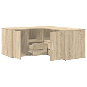 vidaXL Ντουλάπι Γωνιακό Sonoma Δρυς 160x40x45cm Επεξεργασμένο Ξύλο 1 τεμ.