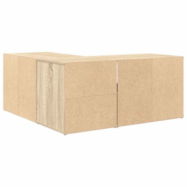 vidaXL Ντουλάπι Γωνιακό Sonoma Δρυς 160x40x45cm Επεξεργασμένο Ξύλο 1 τεμ.