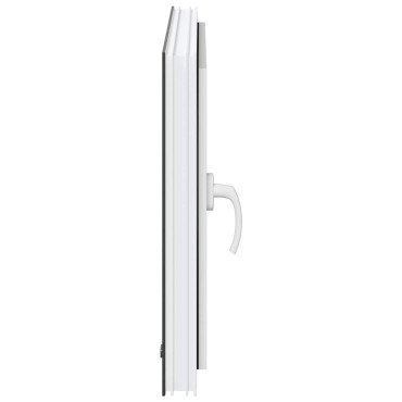 vidaXL Παράθυρο Υπογείου "RISOR" 80x70 εκ. Ανακλινόμενο & Περιστρεφόμενο DIN Δεξί Ανθρακί