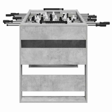 vidaXL Τραπέζι Φουτμπολ Σκυρόχρωμο Γκρι 146,5 x 74 x 85 εκ.
