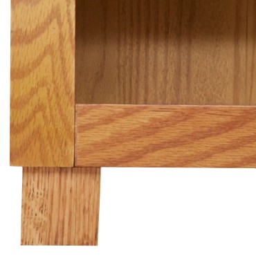 vidaXL Ντουλαπιού με αποθήκευση Καφέ 80x35x95cm Στερεό Ξύλο Δρυός 1 τεμ.