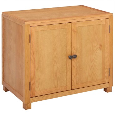 vidaXL Ντουλαπιού με αποθήκευση Καφέ 78x50x70cm Στερεό Ξύλο Δρυός 1 τεμ.