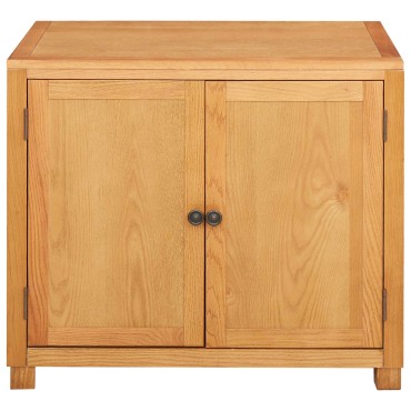 vidaXL Ντουλαπιού με αποθήκευση Καφέ 78x50x70cm Στερεό Ξύλο Δρυός 1 τεμ.
