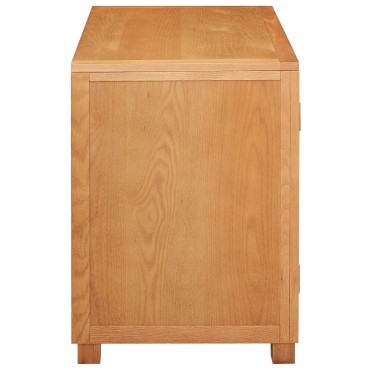 vidaXL Ντουλαπιού με αποθήκευση Καφέ 78x50x70cm Στερεό Ξύλο Δρυός 1 τεμ.