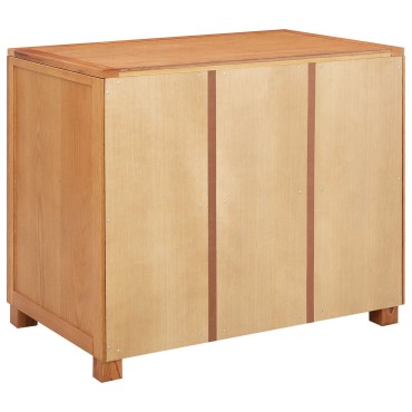 vidaXL Ντουλαπιού με αποθήκευση Καφέ 78x50x70cm Στερεό Ξύλο Δρυός 1 τεμ.