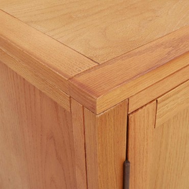 vidaXL Ντουλαπιού με αποθήκευση Καφέ 78x50x70cm Στερεό Ξύλο Δρυός 1 τεμ.