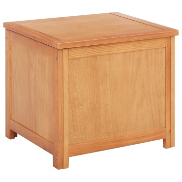 vidaXL Κουτί αποθήκευσης 50x45x45cm Στερεό Ξύλο Δρυός 1 τεμ.