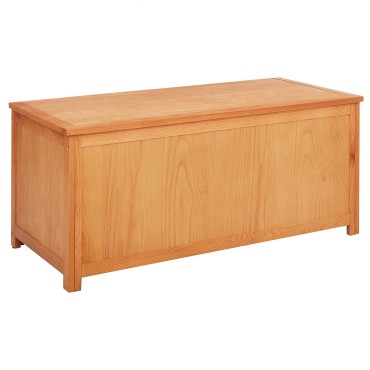 vidaXL Κουτί αποθήκευσης 110x45x45cm Στερεό Ξύλο Δρυός 1 τεμ.