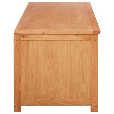vidaXL Κουτί αποθήκευσης 110x45x45cm Στερεό Ξύλο Δρυός 1 τεμ.