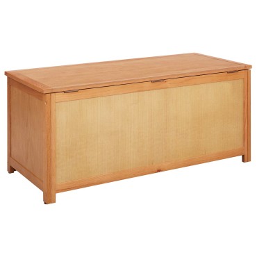 vidaXL Κουτί αποθήκευσης 110x45x45cm Στερεό Ξύλο Δρυός 1 τεμ.