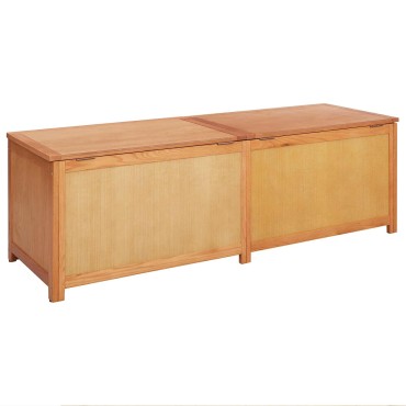 vidaXL Κουτί αποθήκευσης 150x45x45cm Στερεό Ξύλο Δρυός 1 τεμ.