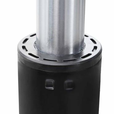 vidaXL Κύλινδρος Αερίου Καρέκλας Γραφείου Μαύρο 18,5 εκ Σίδερο