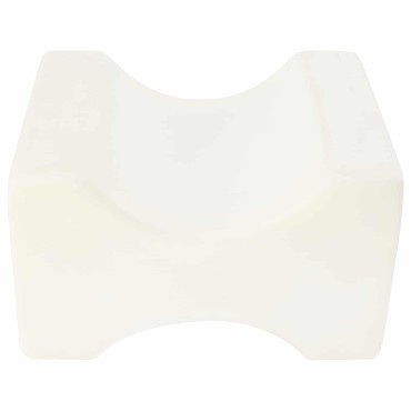 vidaXL Knee Pillow Λευκός Αφρός μνήμης και Πολυεστέρας