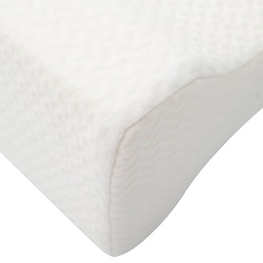 vidaXL Knee Pillow Λευκός Αφρός μνήμης και Πολυεστέρας
