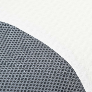 vidaXL Μαξιλάρι λαιμού Λευκός Αφρός Μνήμης 57 x 36 x 13 εκ