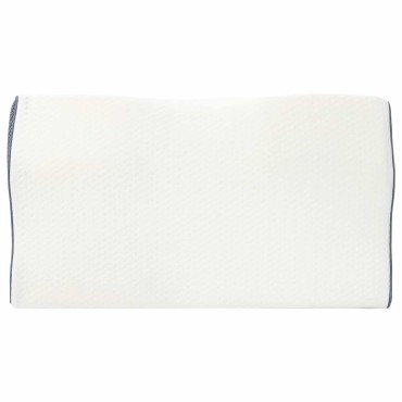 vidaXL Μαξιλάρι λαιμού Λευκός Αφρός Μνήμης 59 x 34,5 x 12 εκ