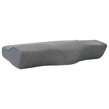 vidaXL Μαξιλάρι με μαξιλάρι Γκρι 60 x 34 x 11 εκ. Πολυεστέρας