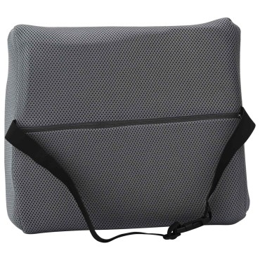 vidaXL Μαξιλάρι πλάτης Γκρι Αφρός Μνήμης 36 x 30 x 12 εκ.