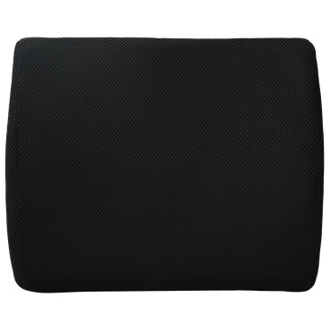 vidaXL Μαξιλάρι πλάτης Μαύρο Αφρός Μνήμης 35,5 x 30 x 12 εκ.