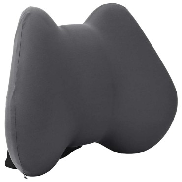 vidaXL Μαξιλάρι πλάτης Γκρι Αφρός Μνήμης 40 x 32 x 14 εκ