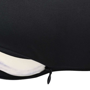 vidaXL Μαξιλάρι πλάτης Μαύρο Αφρός Μνήμης 40 x 32 x 13 εκ