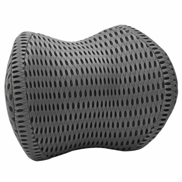vidaXL Μαξιλάρι λαιμού Γκρι Αφρός Μνήμης 31 x 22 x 13 εκ.