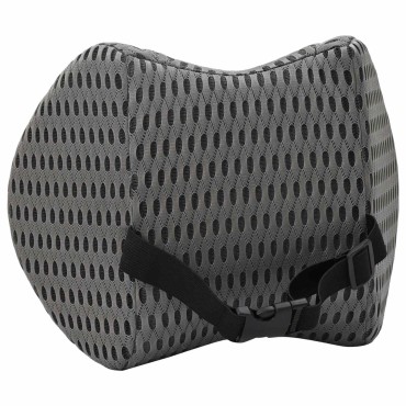 vidaXL Μαξιλάρι λαιμού Γκρι Αφρός Μνήμης 31 x 22 x 13 εκ.