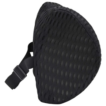 vidaXL Μαξιλάρι λαιμού Μαύρο Αφρός Μνήμης 30,5 x 21,5 x 13 εκ.