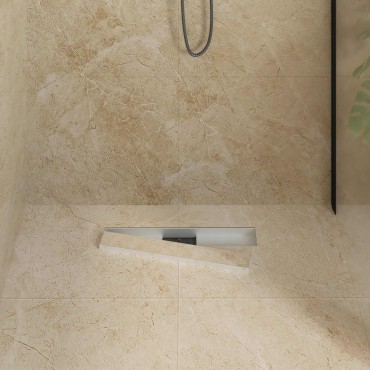vidaXL 2 σε 1 εκροή ντους Ασημί 50 cm Ανοξείδωτο Ατσάλι 304