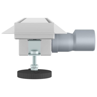 vidaXL 2 σε 1 εκροή ντους Ασημί 50 cm Ανοξείδωτο Ατσάλι 304
