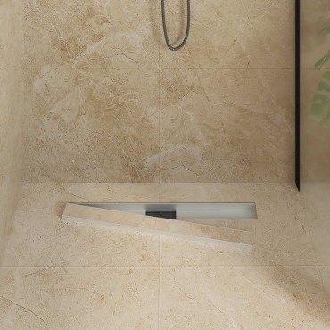 vidaXL 2 σε 1 εκροή ντους Ασημί 70 cm Ανοξείδωτο Ατσάλι 304