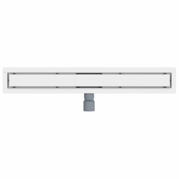 vidaXL 2 σε 1 εκροή ντους Ασημί 70 cm Ανοξείδωτο Ατσάλι 304