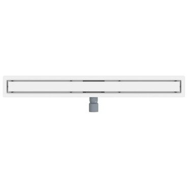 vidaXL 2 σε 1 εκροή ντους Ασημί 90 cm Ανοξείδωτο Ατσάλι 304