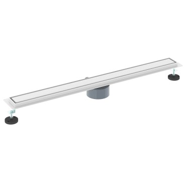 vidaXL Σιφόνι ντους 2-σε-1 με 360° σιφόνι Ασημί 90 cm