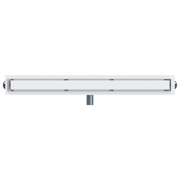 vidaXL Σιφόνι ντους 2-σε-1 με 360° σιφόνι Ασημί 90 cm