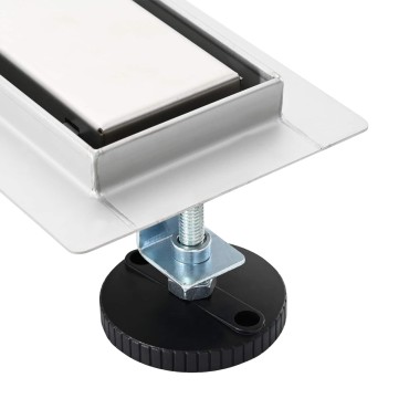 vidaXL Σιφόνι ντους 2-σε-1 με 360° σιφόνι Ασημί 90 cm
