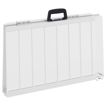 vidaXL Ράμπα για αμαξίδιο 270 κιλών Ασημί 62 x 73 x 5 εκ. Αλουμίνιο