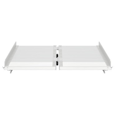 vidaXL Ράμπα για αμαξίδιο 270 κιλών Ασημί 62 x 73 x 5 εκ. Αλουμίνιο