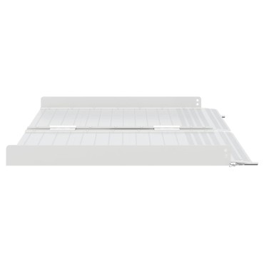 vidaXL Ράμπα για αμαξίδιο 270 κιλών Ασημί 62 x 73 x 5 εκ. Αλουμίνιο